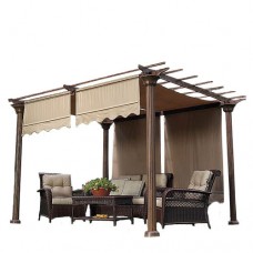 Garden Winds Universal Designer Replacement Pergola Shade Canopy II - Beige   